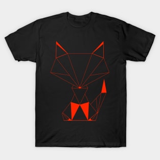 Geometric Fox Red T-Shirt